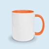tasse orange personnalisable