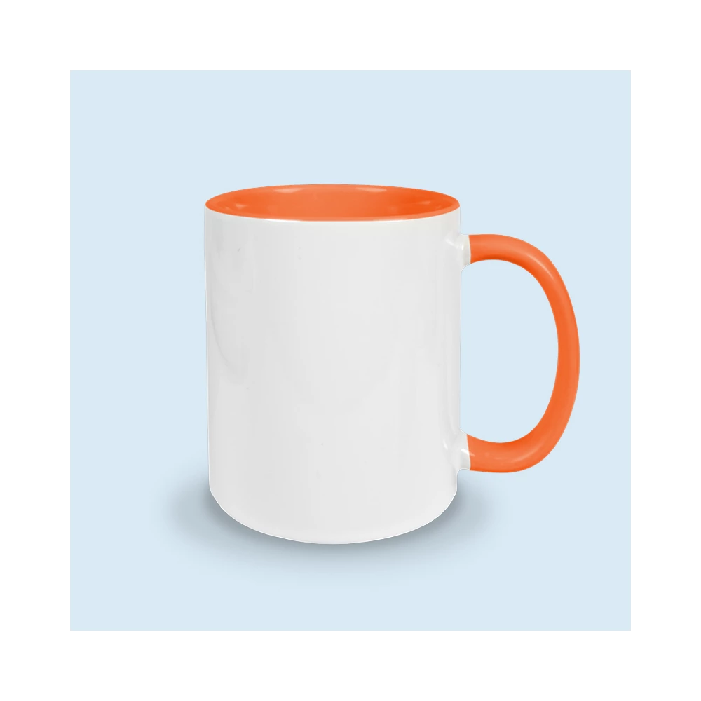 tasse orange personnalisable