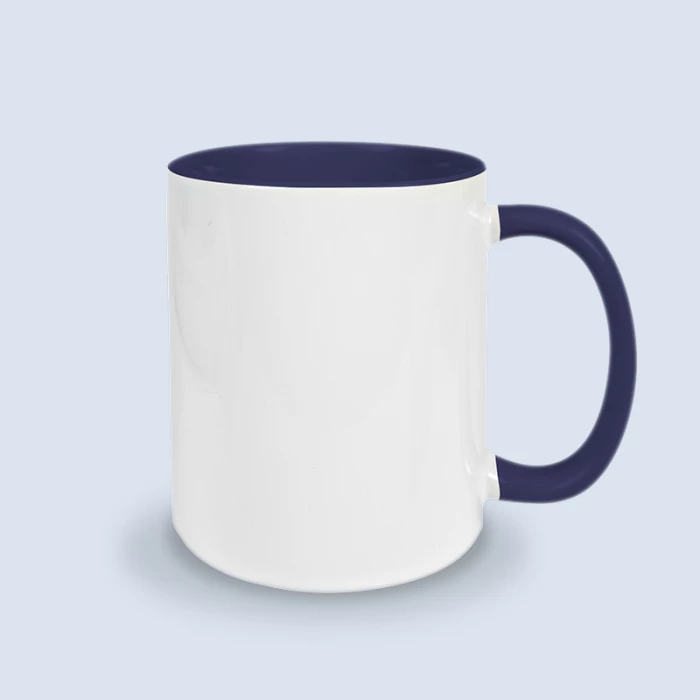 mug bleu marine à personnaliser