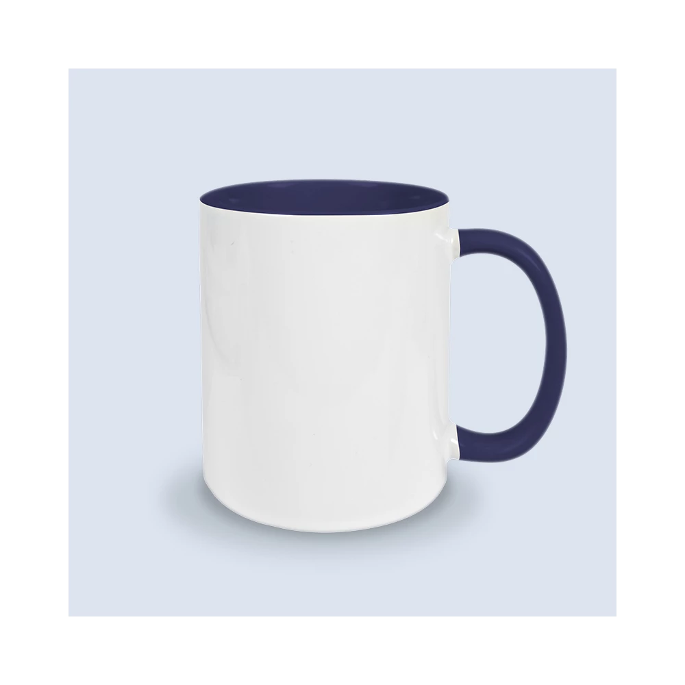 mug bleu marine à personnaliser