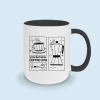 mug noir personnalisé