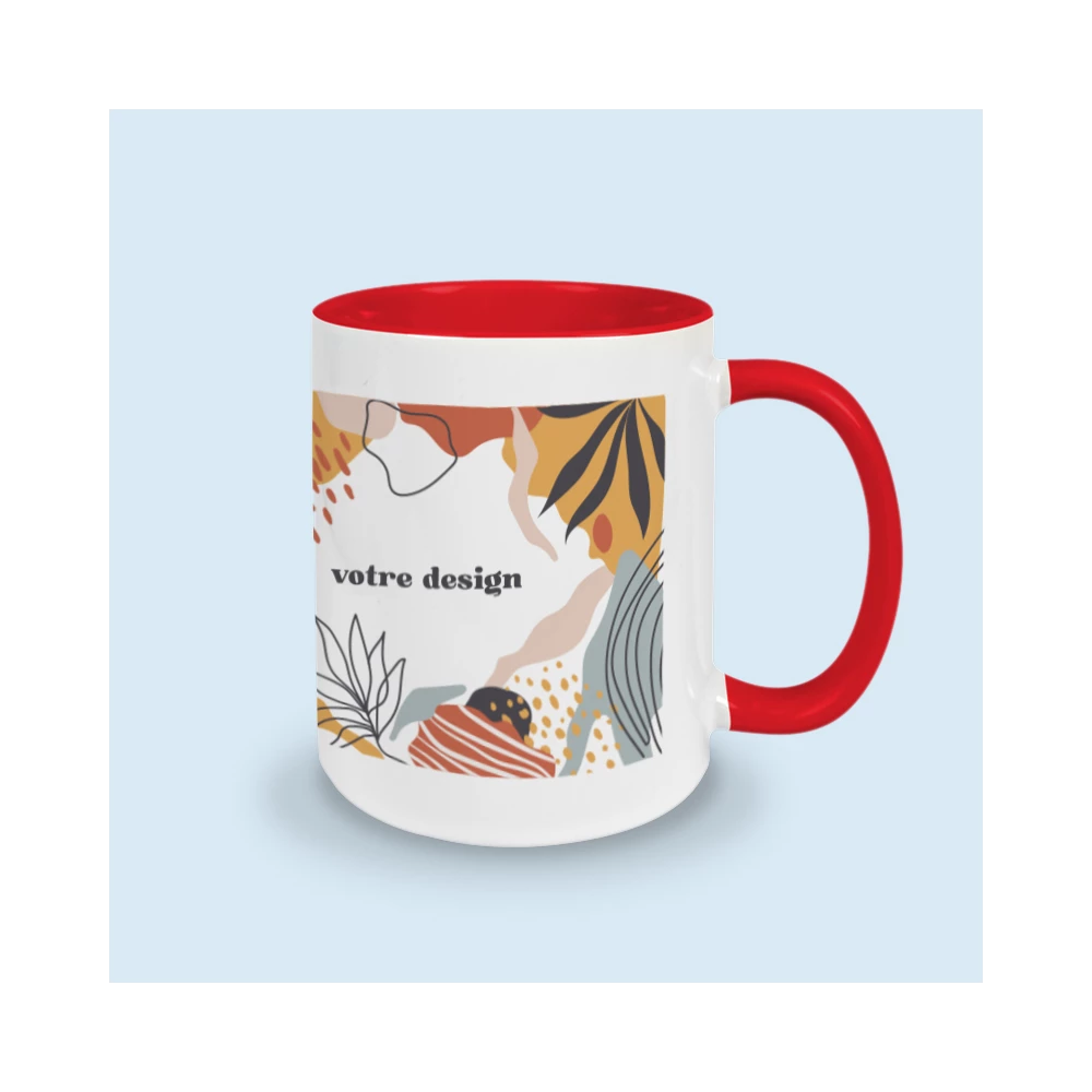 mug rouge personnalisé