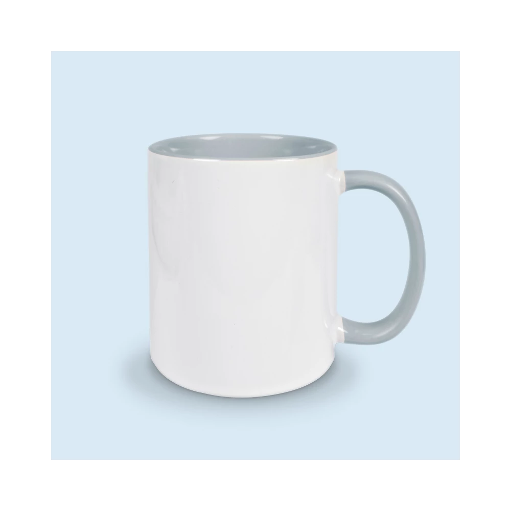 tasse grise à personnaliser