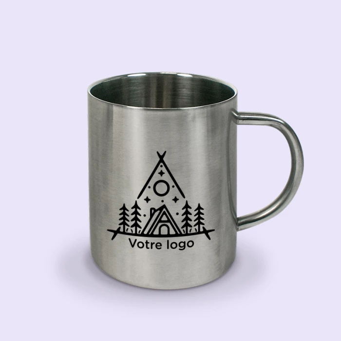 tasse inox personnalisée