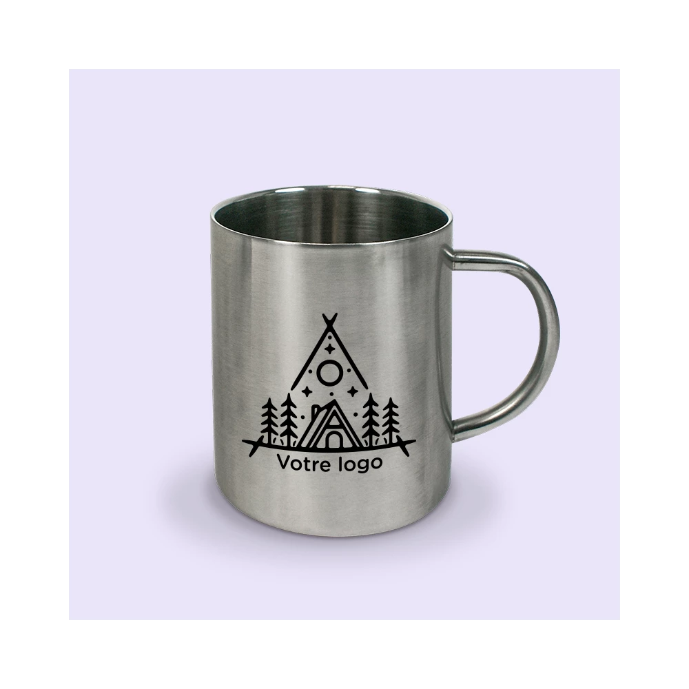 tasse inox personnalisée
