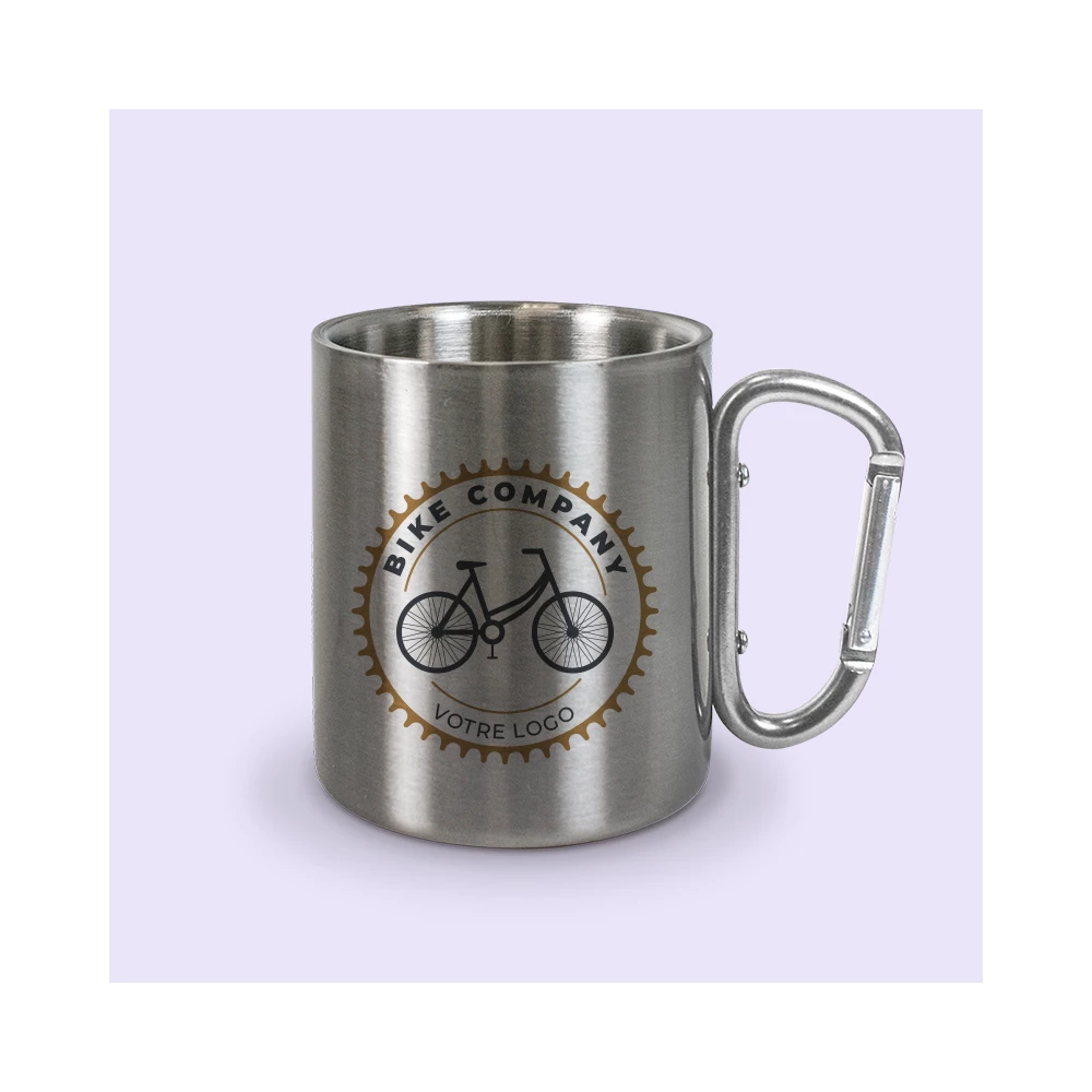 tasse mousqueton personnalisée