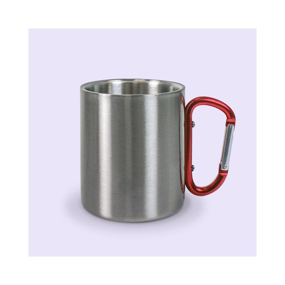 mug inox avec mousqueton personnalisé