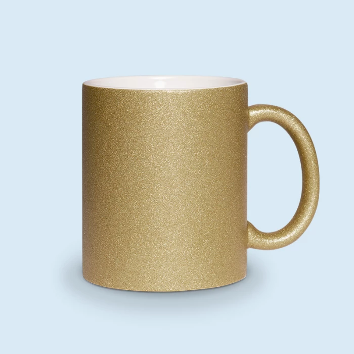 mug paillettes bronze personnalisable