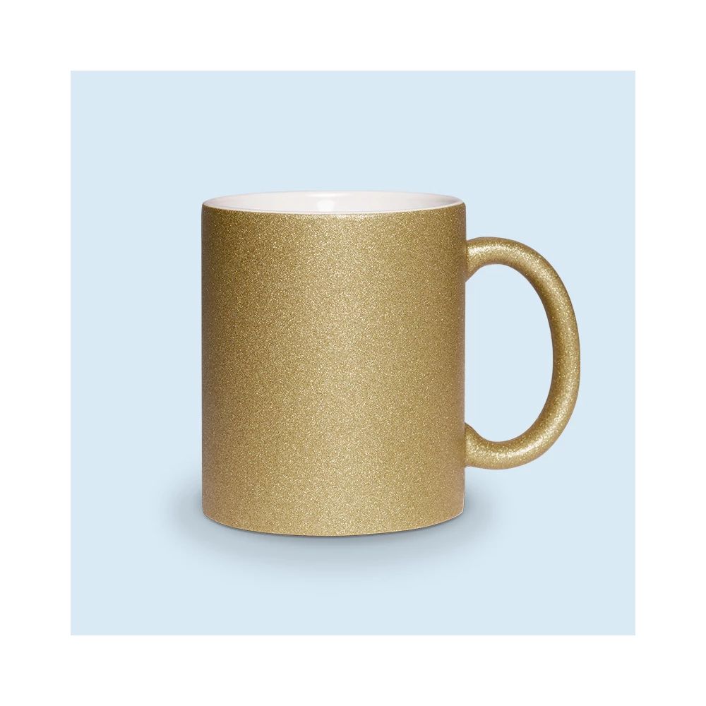 mug paillettes bronze personnalisable