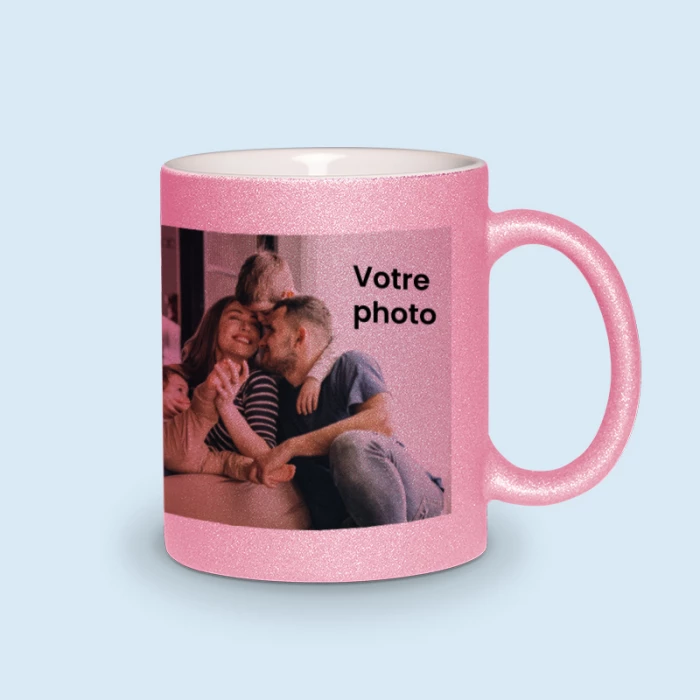 mug pailleté personnalisé