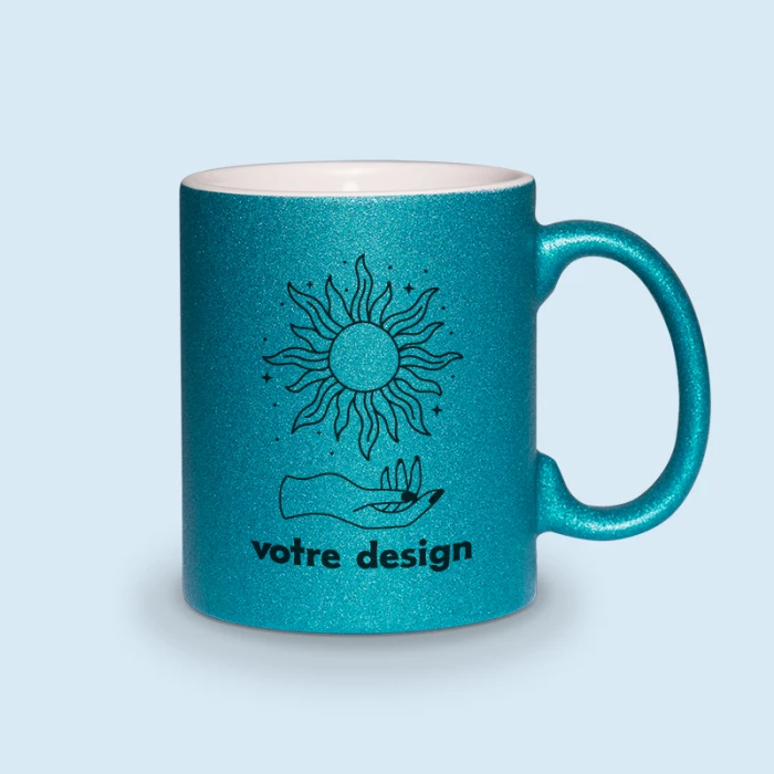 mug paillette personnalisé