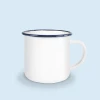 tasse émaillée bleu marine