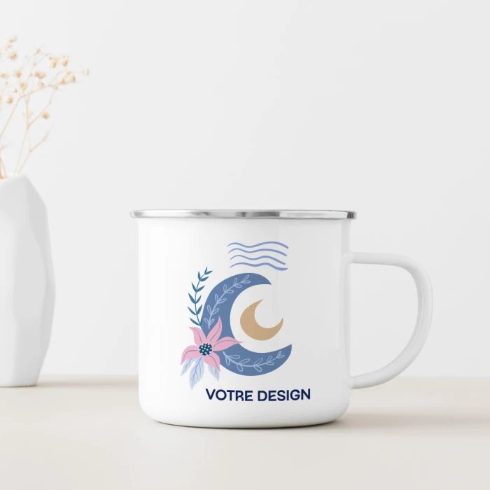 tasse émaillée à personnaliser