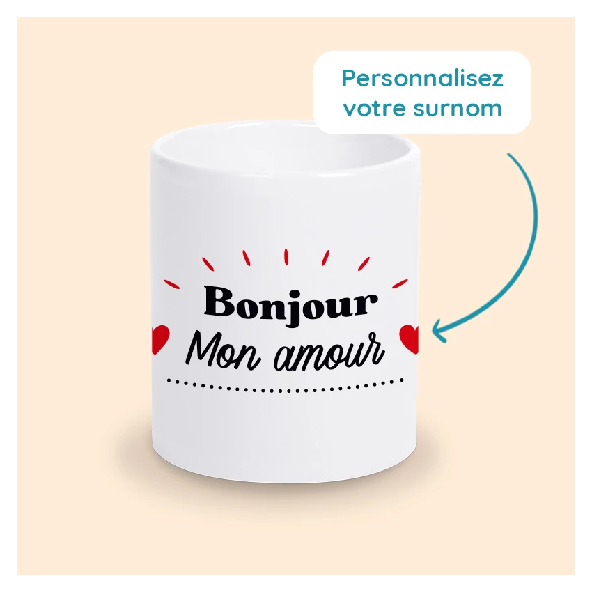 mug bonjour mon amour