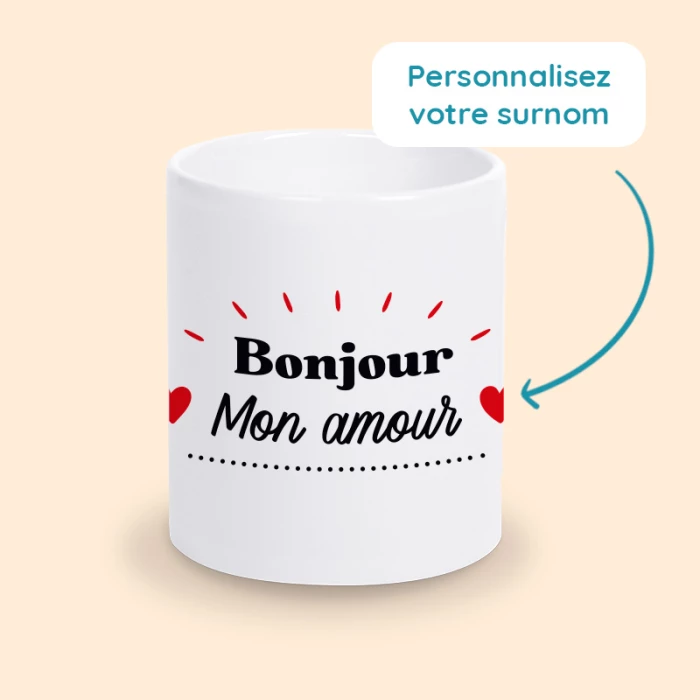 mug bonjour mon amour