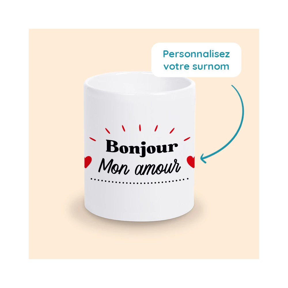 mug bonjour mon amour