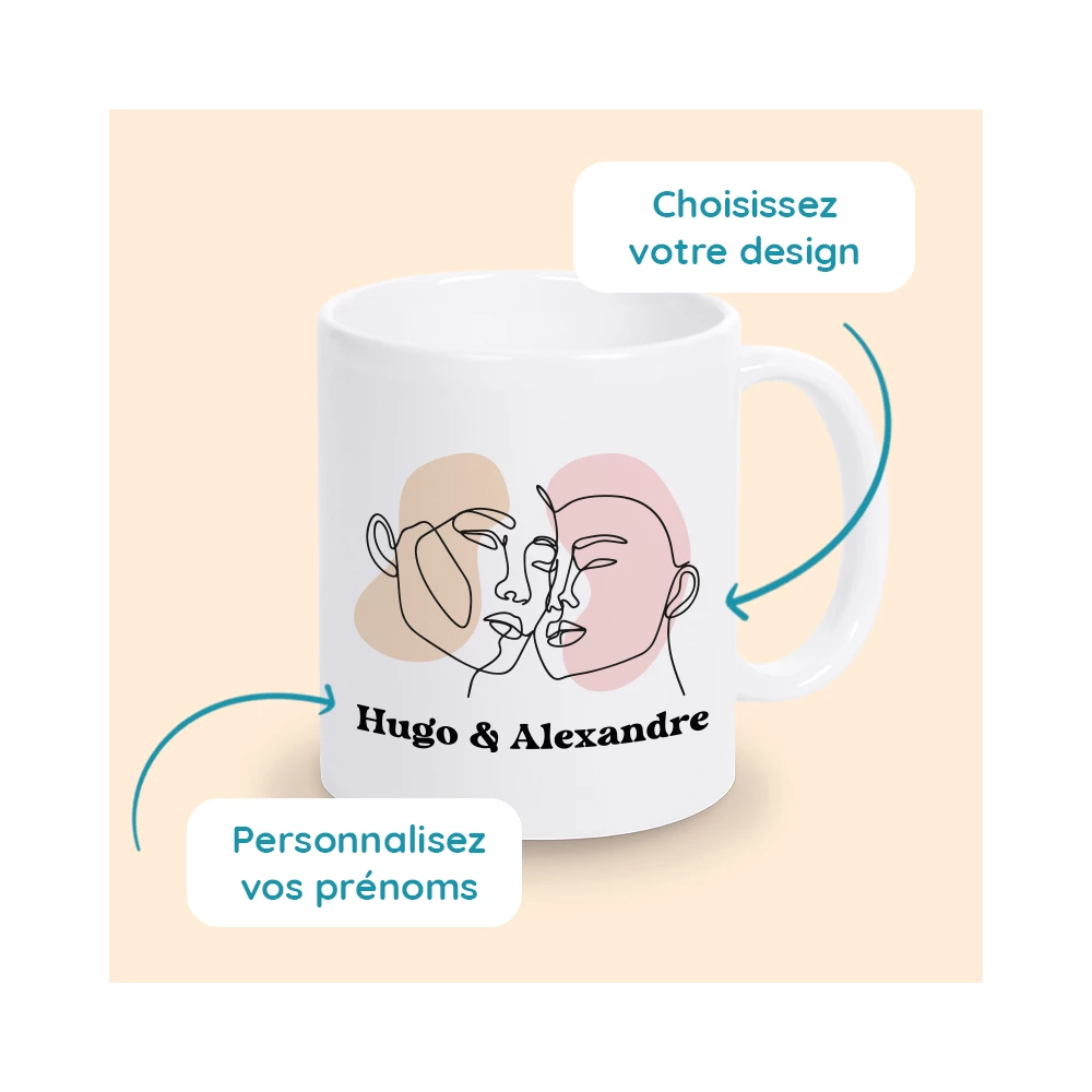 mug saint valentin amoureux