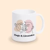 mug saint valentin visages amoureux