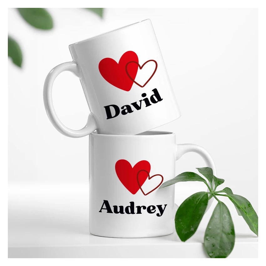 mug coeur personnalisé