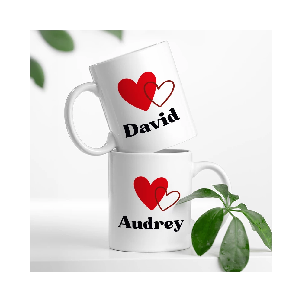 mug coeur personnalisé