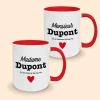mug st valentin personnalisés rouge monsieur madame