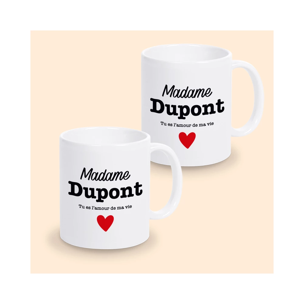 mug st valentin personnalisé mesdames