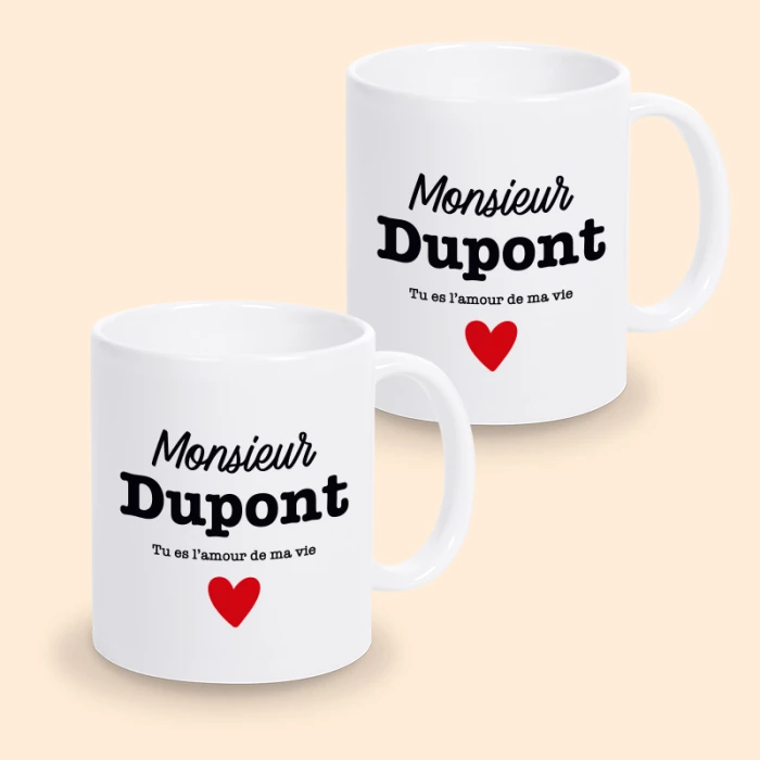 mug st valentin personnalisé monsieurs