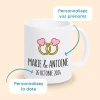 tasse mariage avec prénoms