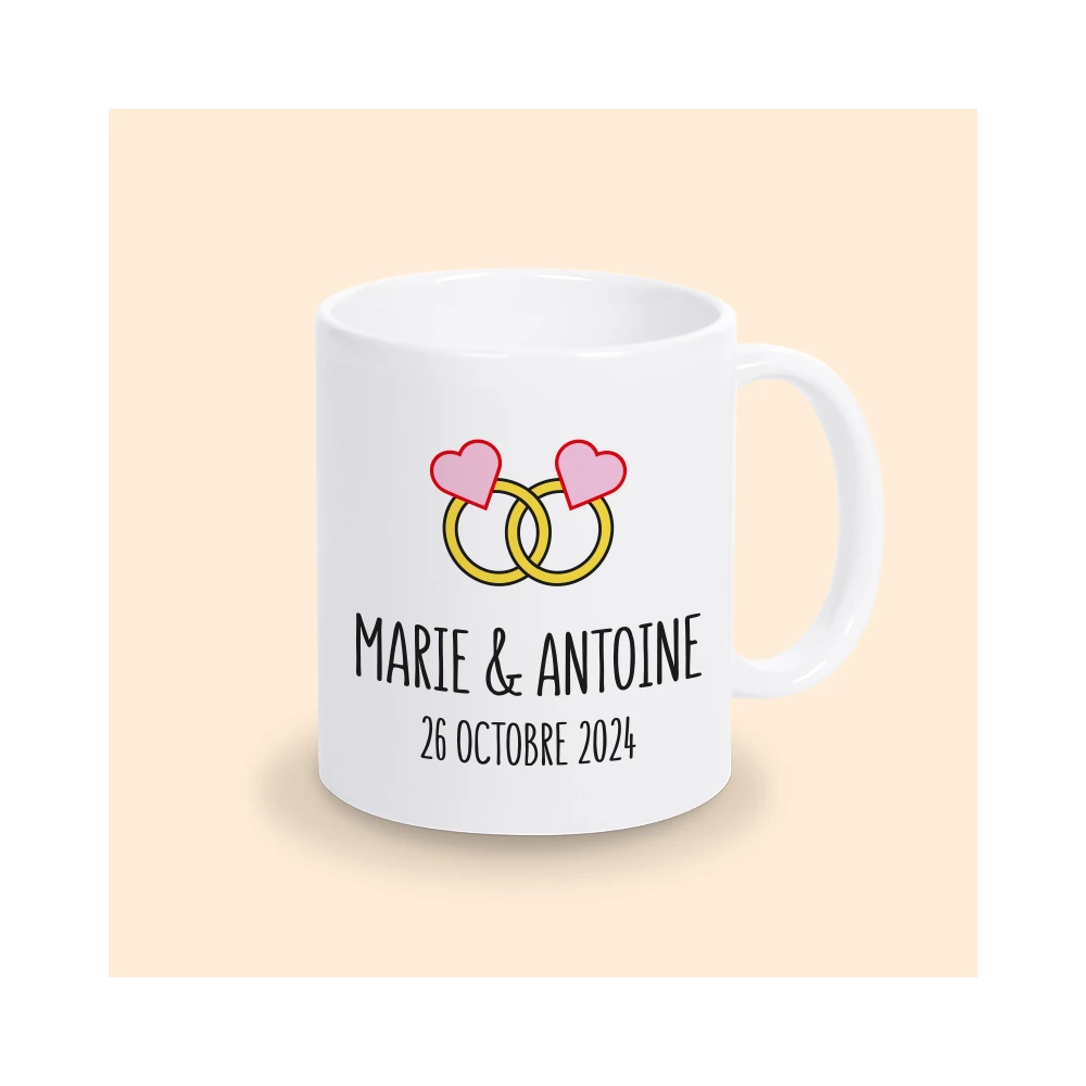 tasse personnalisée mariage