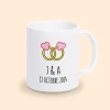 mug personnalisé mariage