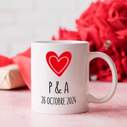mockup mug couple personnalisé