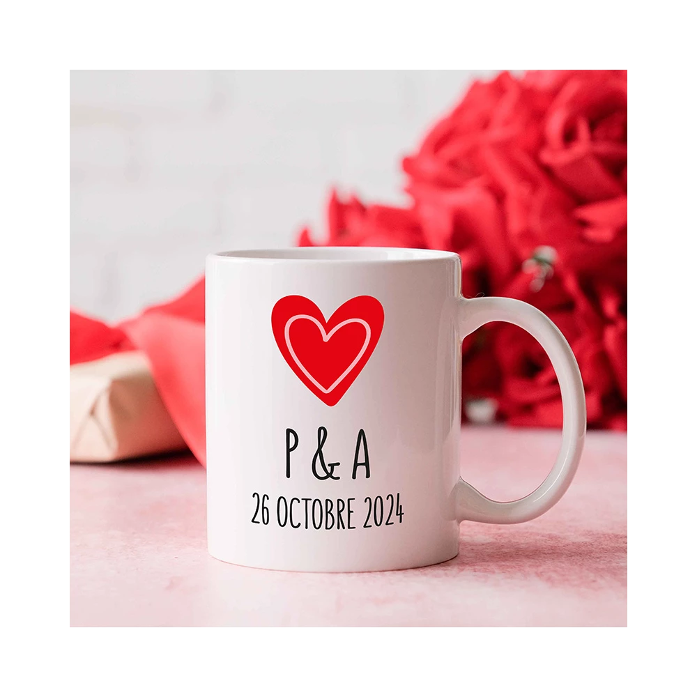 mockup mug couple personnalisé