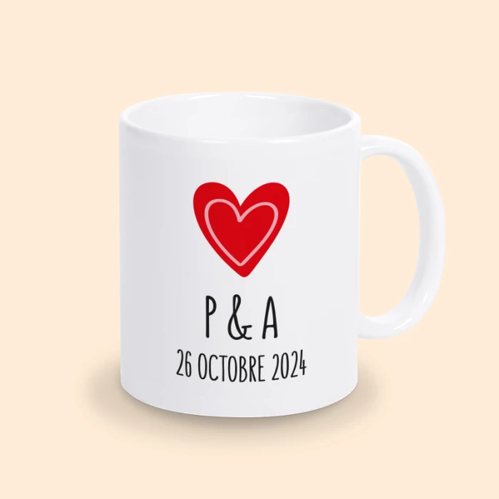 mug couple personnalisé
