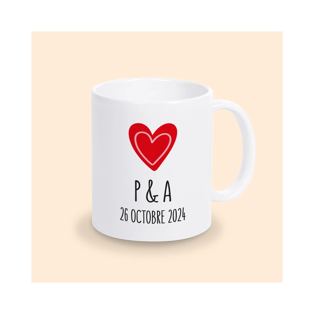 mug couple personnalisé