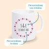 tasse initiales personnalisée