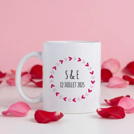 tasse initiales personnalisée