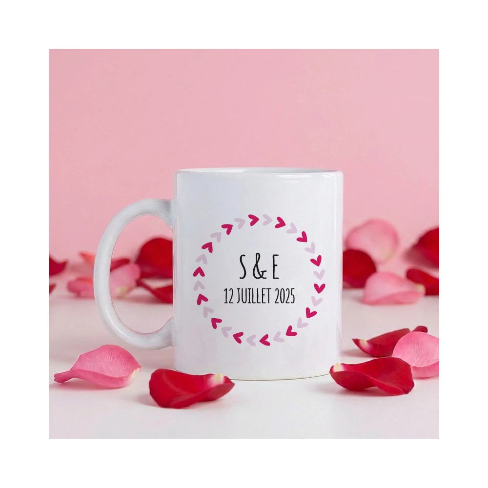 tasse initiales personnalisée