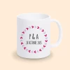 mug avec initiales