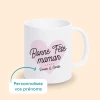 mug bonne fête maman personnalisé