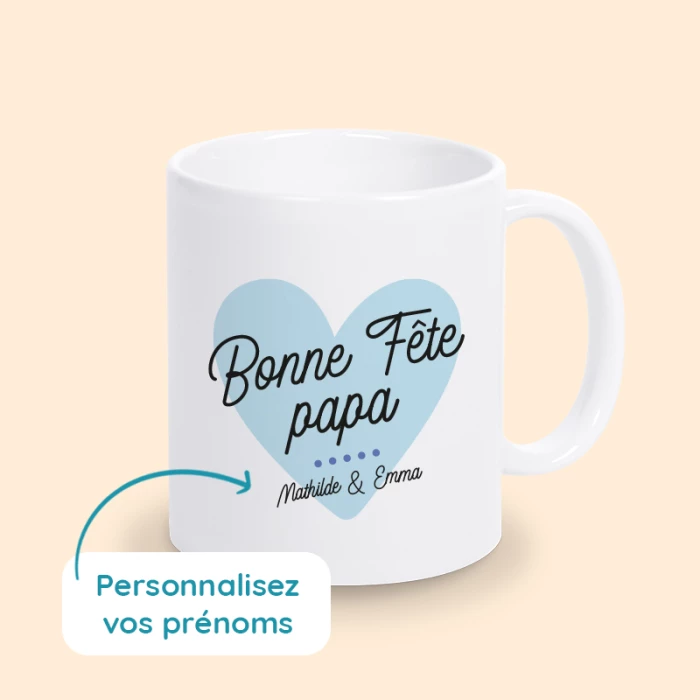 mug bonne fête papa personnalisé