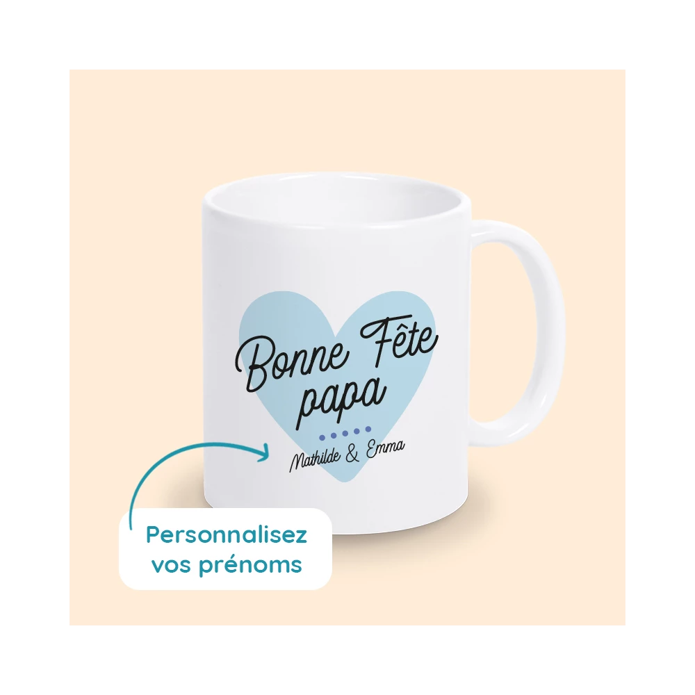 mug bonne fête papa personnalisé