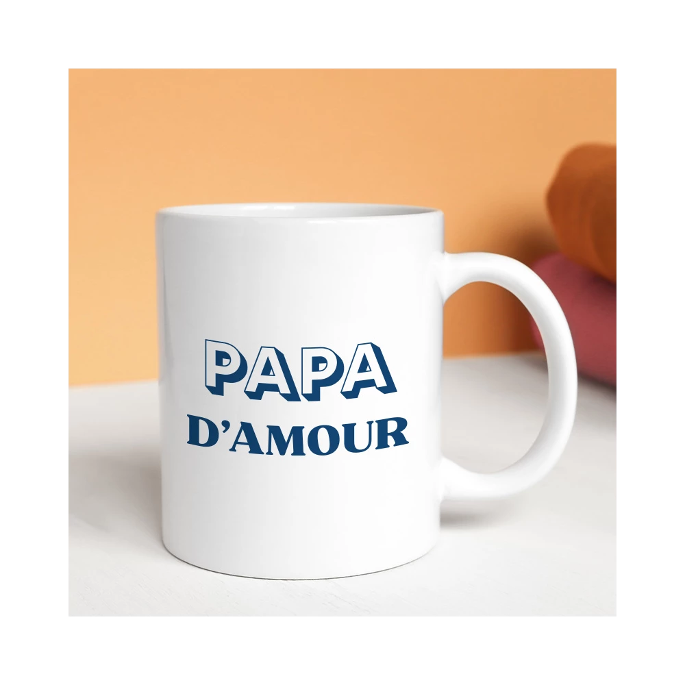 mug papa d'amour personnalisé