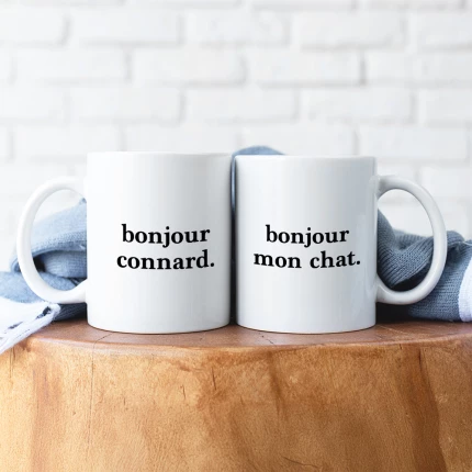 mugs bonjour couple