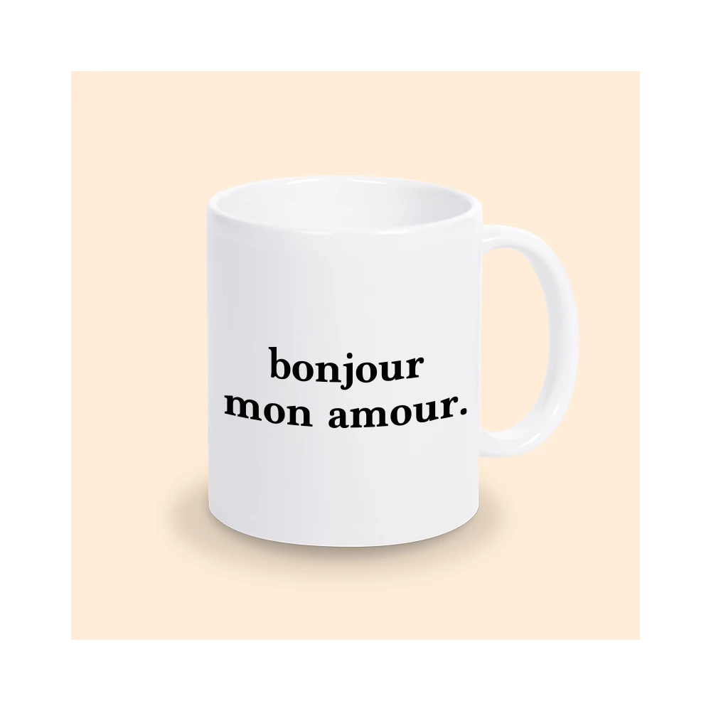 mug bonjour mon amour
