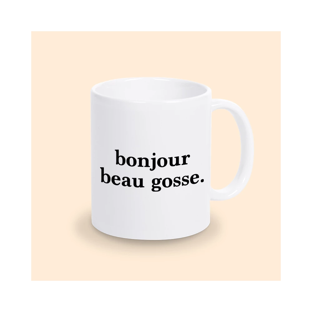 mug bonjour beau gosse