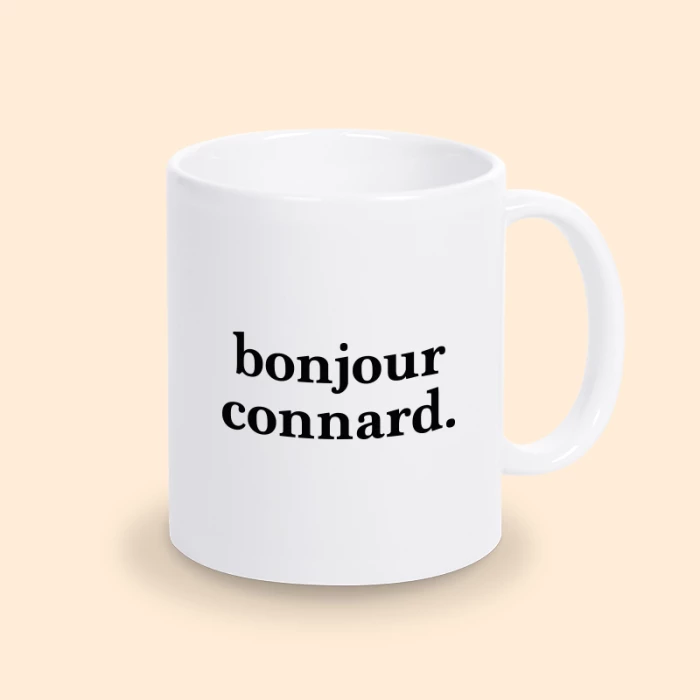 mug bonjour connard
