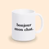 mug bonjour mon chat