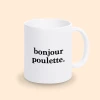 mug bonjour poulette