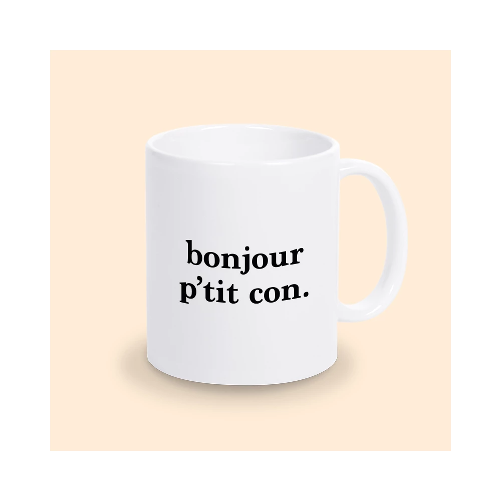 mug bonjour p'tit con