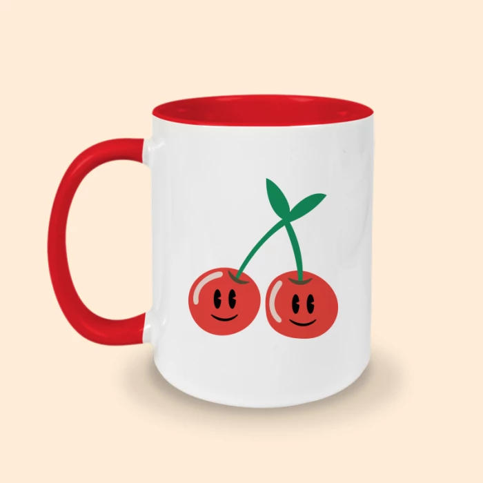 tasse rouge cerise